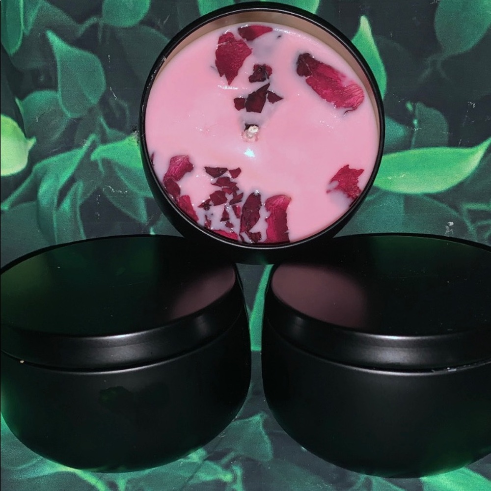 Pink sugar candle